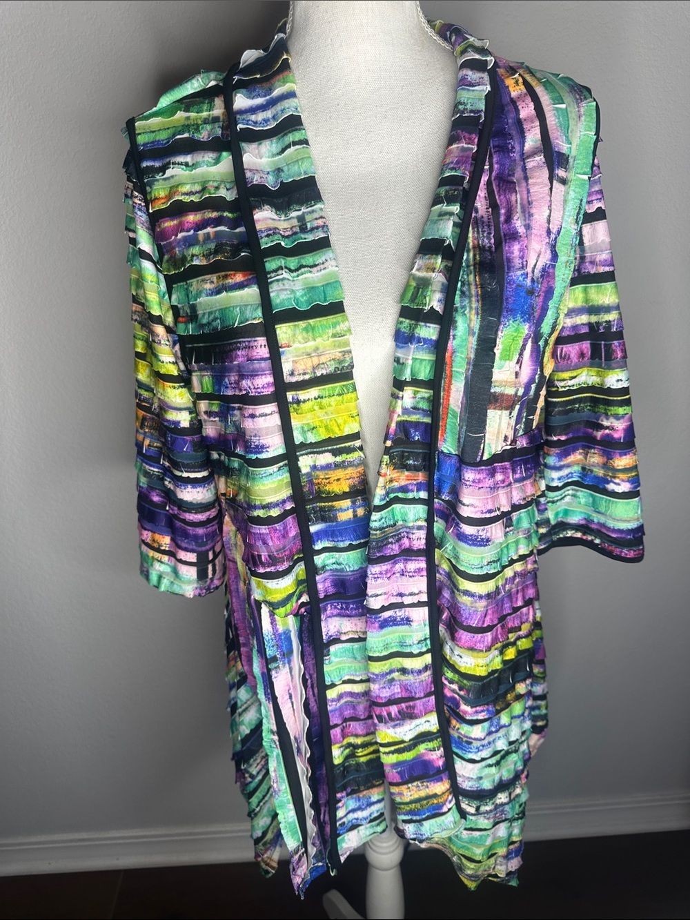 IC by Connie K Multicolor Striped Open-Front Dress Blazer